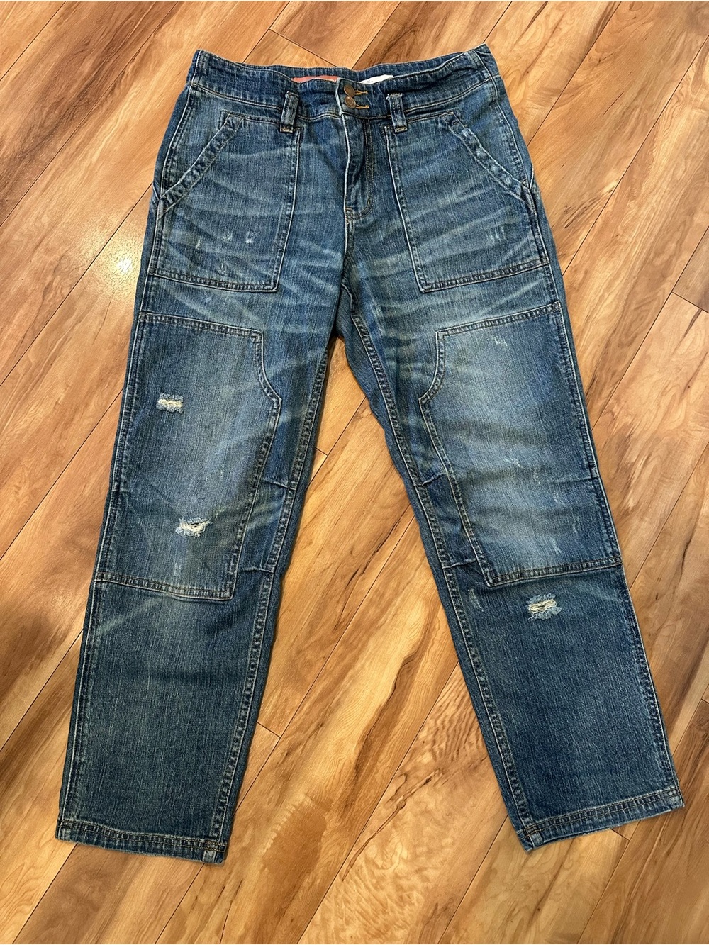 Anthropologie Pilcro The Wanderer Relaxed Patch Pocket Jeans Carpenter - Picture 4 of 11